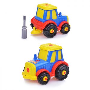 Конструктор-транспорт Трактор (20 элементов) (в пакете)