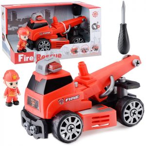 Конструктор-машина Пожарная служба с отверткой
